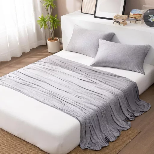 HOMFINE Hűtő Párnahuzat 2 db 80x80 cm Szürke Nyári Hűsítő Matrac