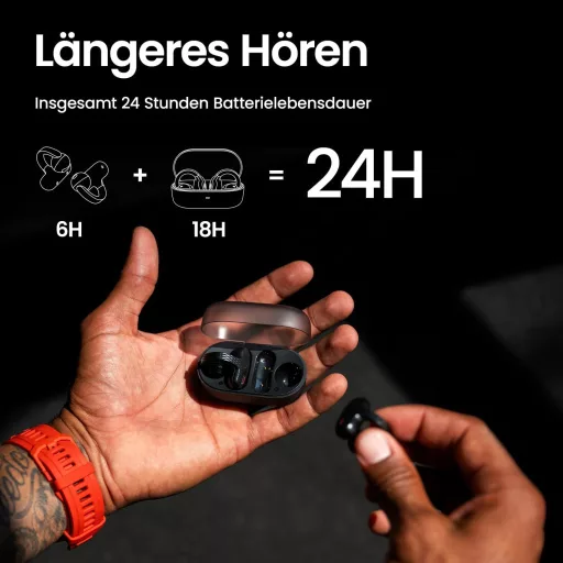Amazfit Up Bluetooth fülhallgató, nyílt fülhallgató, IPX4 vízálló, sporthoz és futáshoz