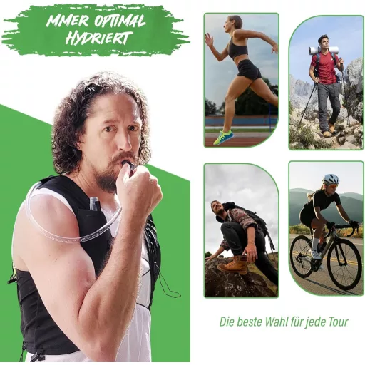 RACEPACE Ultralight Hidratációs Hátizsák Futáshoz Túrázáshoz Kerékpározáshoz 1.5L