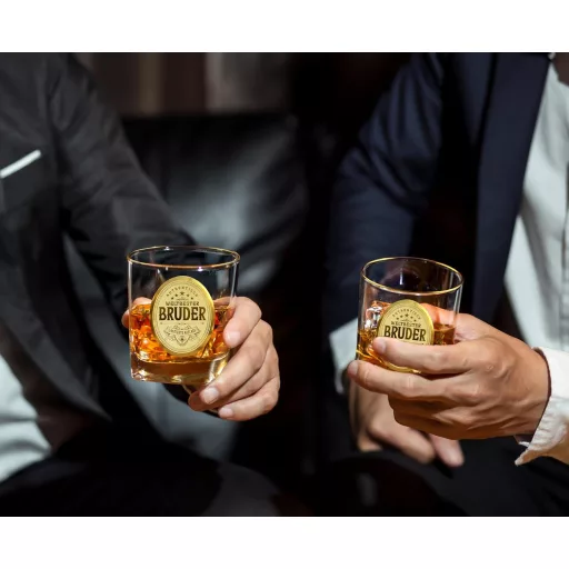 CROWNLY CRYSTAL Ugravirana čaša za viski za brata – personalizirani poklon