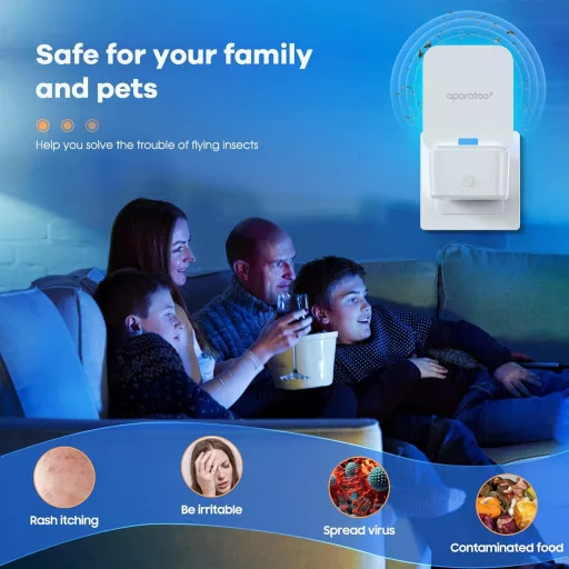 Bubbacare Elektromos Szúnyog és Gnatcsapda 2db Ragacsos Lapokkal Gyümölcslégy Csapda