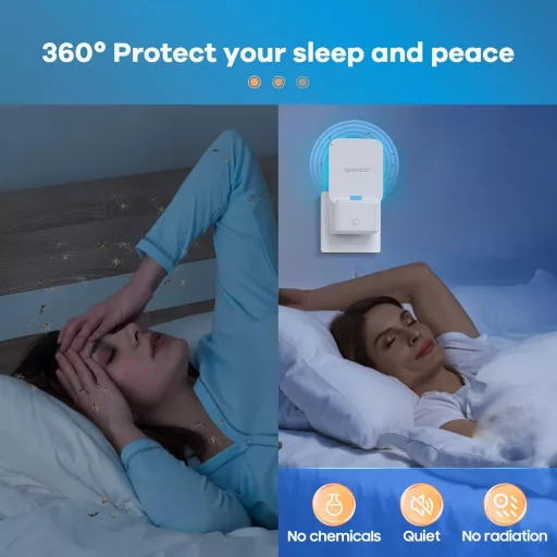 Capcană electrică pentru țânțari și musculițe Bubbacare, set de 2 bucăți cu plăcuțe adezive pentru musculițe de oțet