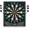 BLESION Elektronikus Darts Tábla 6 Nyíllal, Német Hanggal, Elemmel/Adapterrel Működő