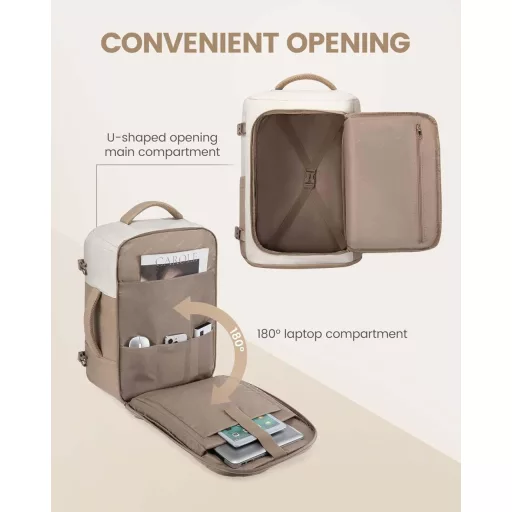 LOVEVOOK 17-palcový cestovný batoh pre mužov a ženy, taška na notebook, príručná batožina, čierna