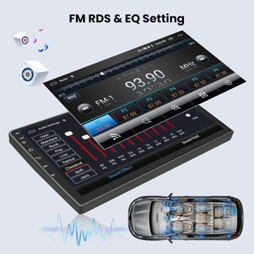 Hikity Android 15 Autoradio 9" CarPlay Renault Dacia Sandero II 2012-2019