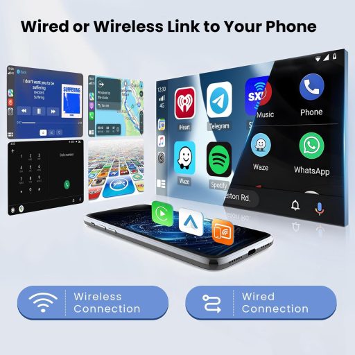 Hikity Android 15 Autoradio 9" CarPlay Renault Dacia Sandero II 2012-2019