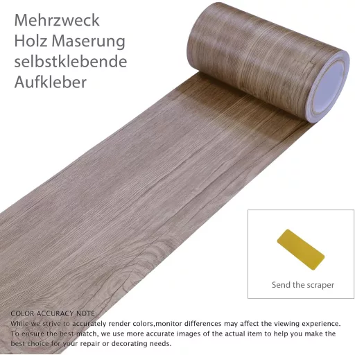 FEILAYS Fa Hatású Öntapadós Szegélyszalag 15cm x 10m Faldekoráció