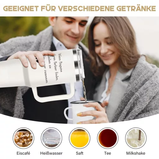 Giftasy Termikus Bögre 40 oz - Évfordulós Ajándék Nőknek, Feleségnek, Barátnőnek