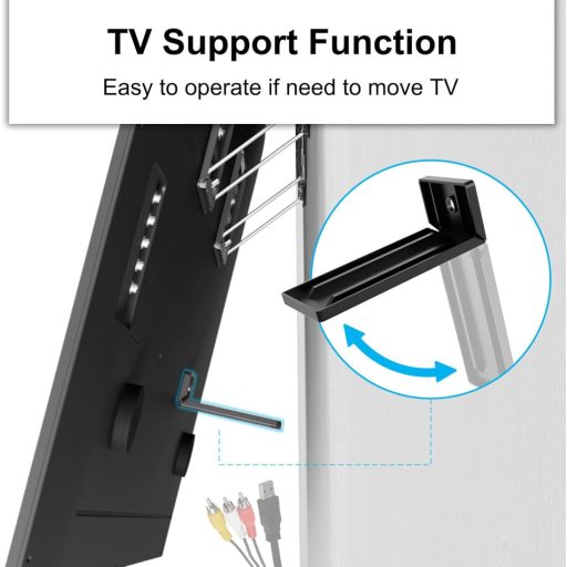 IMtKotW Ultra Slim TV fali tartó 37-80 colos tévéhez, 75 kg, VESA 600x400