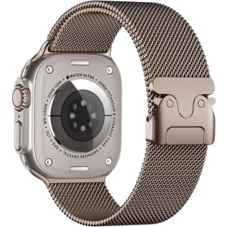   Ružovo-zlatý oceľový remienok s padákovou sponou na Apple Watch Ultra 2/Ultra, kompatibilný so Series 10 46mm, 9/8/7 45mm, SE2/SE/6/5/4 44mm