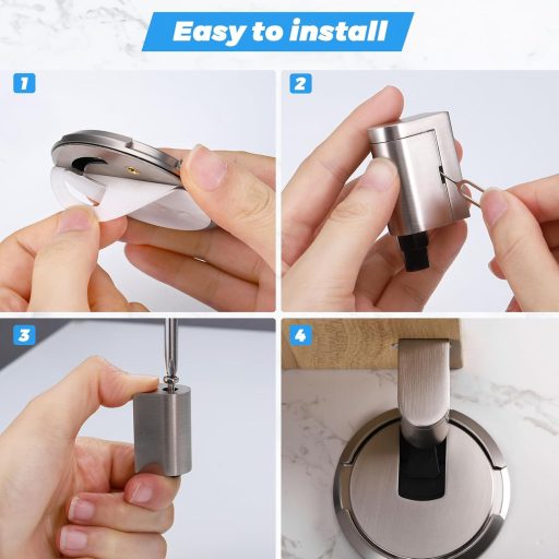 JIZZU mágneses ajtórögzítő, önragasztós, állítható magasságú ajtótartó