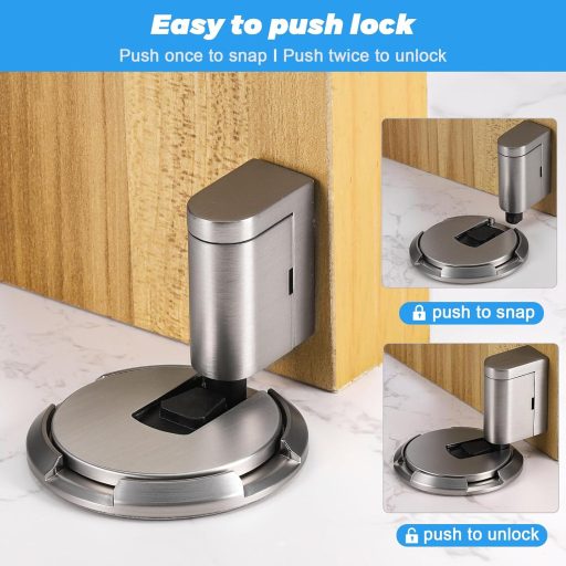 JIZZU mágneses ajtórögzítő, önragasztós, állítható magasságú ajtótartó