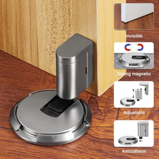 JIZZU mágneses ajtórögzítő, önragasztós, állítható magasságú ajtótartó