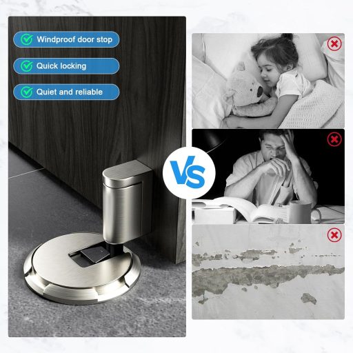 JIZZU mágneses ajtórögzítő, önragasztós, állítható magasságú ajtótartó