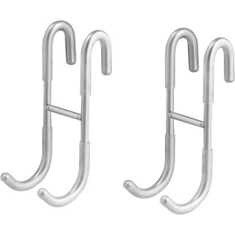   Gudalea 2db Zuhanyfüggöny Horog Fúrás Nélkül Fürdőszoba Törölközőtartó