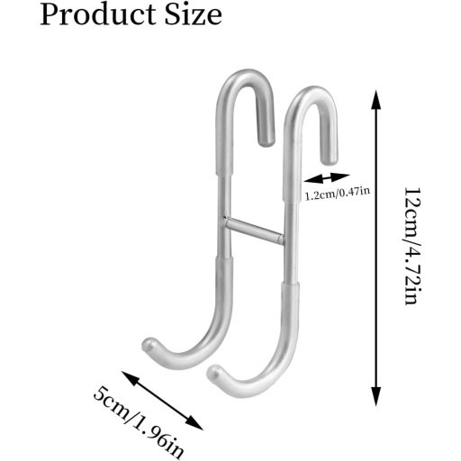 Gudalea 2 ks háčiky na sprchový záves bez vŕtania držiak na uteráky do kúpeľne