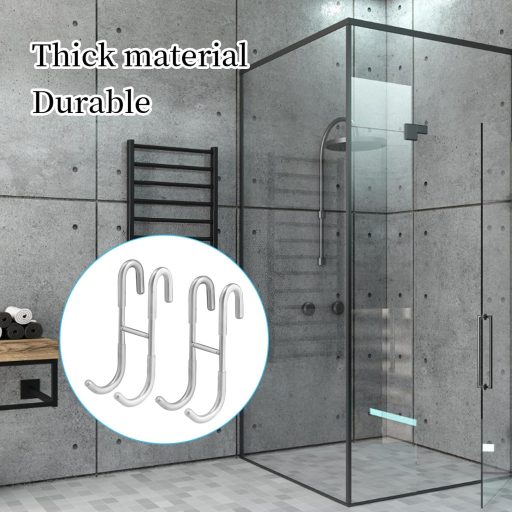 Gudalea 2db Zuhanyfüggöny Horog Fúrás Nélkül Fürdőszoba Törölközőtartó