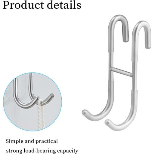 Gudalea 2 buc. Cârlige de perdea de duș, suport pentru prosoape de baie, fără găurire.