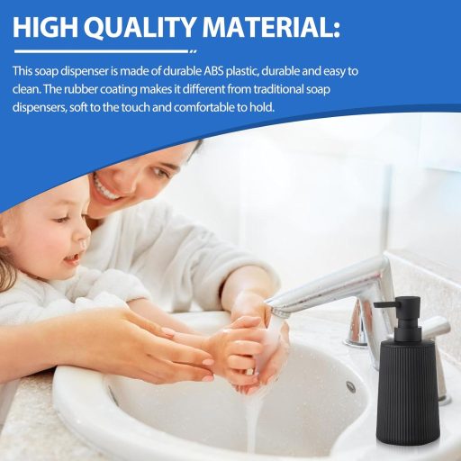 GOMETY 2 buc. Dispenser Săpun 380ml Plastic Dozator Bucătărie Baie cu Pompă