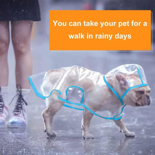 SSyang Vízálló Kutyaesőkabát Kapucnival, Közepes Méret, Szél- és Esővédelem