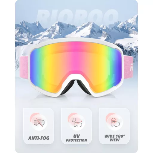 RIOROO Unisex Síszemüveg OTG Snowboard Szemüveg UV Védelem Szemüvegeseknek