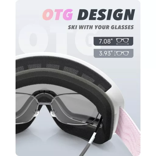 RIOROO Unisex Síszemüveg OTG Snowboard Szemüveg UV Védelem Szemüvegeseknek
