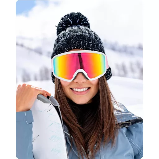 RIOROO Unisex Síszemüveg OTG Snowboard Szemüveg UV Védelem Szemüvegeseknek