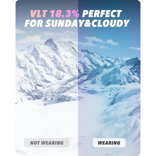 Ochelari de schi unisex RIOROO OTG, ochelari de snowboard cu protecție UV pentru purtătorii de ochelari de vedere