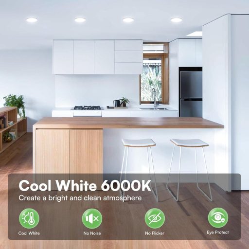 ALUSSO LED Beépíthető Spotlámpa 5W 230V Hideg Fehér 6000K IP44 Vízálló