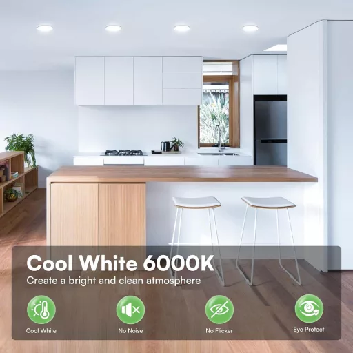 ALUSSO LED Beépíthető Spotlámpa 5W 230V Hideg Fehér 6000K IP44 Vízálló