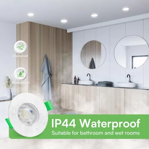 ALUSSO LED Beépíthető Spotlámpa 5W 230V Hideg Fehér 6000K IP44 Vízálló