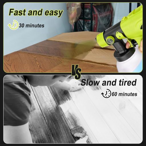 JOJOCY Akkus Festékszóró Ryobi 18V Akkuhoz, 1000ml Tartály, 4 Fúvóka, 3 Spray Minta