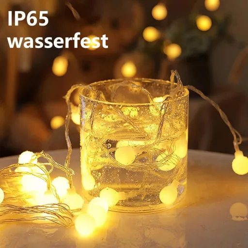 taiyongkang 6m 40 LED meleg fehér tündérfény, USB és elemmel működő, 8 üzemmód és időzítő, karácsony dekoráció