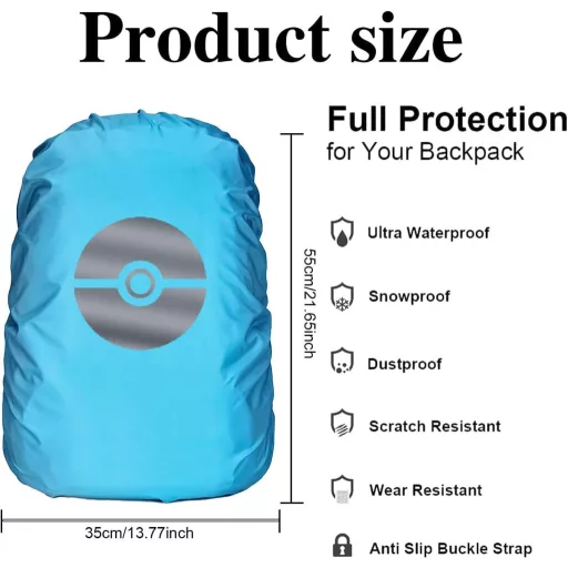 Sunshine smile Vízálló Hátizsák Esővédő Borítás Iskolatáska Védelem