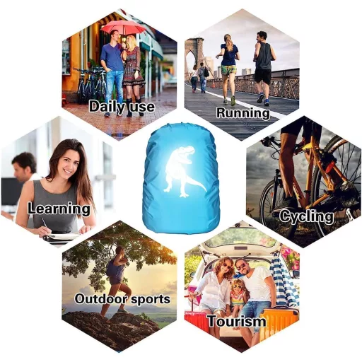 Sunshine smile Vízálló Hátizsák Esővédő Borítás Iskolatáska Védelem