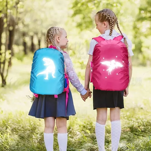 Husa Impermeabilă pentru Rucsac Școlar, Protecție Ploaie, Zâmbet de Soare