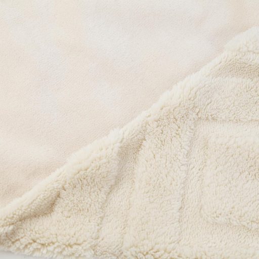 KEAYOO Plüss Párnahuzat 40x80 cm Puha Teddy Fleece Téli Meleg Bézs