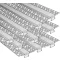 Bestto LED Gipszkarton Profil, 10x1m Alumínium Csatorna LED Szalagokhoz, Diffúzor Burkolattal, Falra és Mennyezetre, Hűtőbordás Védőprofil