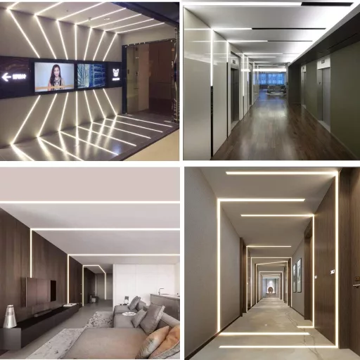 Bestto LED Gipszkarton Profil, 10x1m Alumínium Csatorna LED Szalagokhoz, Diffúzor Burkolattal, Falra és Mennyezetre, Hűtőbordás Védőprofil