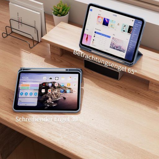 GKABXY maskica za iPad 11/10. generacije, TPU stražnja strana, držač za olovku, svijetlo plava