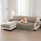 BellaHills 100% vízálló L alakú kanapévédő 247 cm, taupe