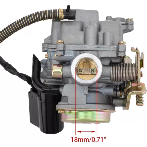 WOOSTAR PD18 Karburátor elektromos choke 40mm szűrővel GY6 50cc robogóhoz