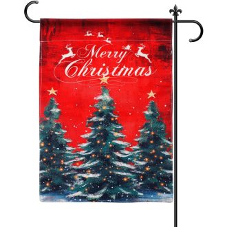   Vianočná vlajka Gosknor na vonkajšiu záhradnú dekoráciu na sviatky