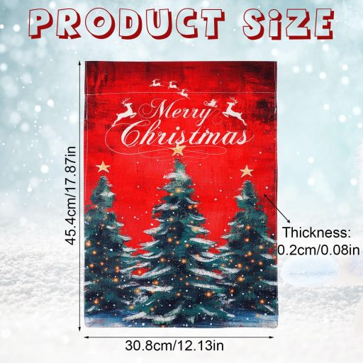 Gosknor Karácsonyi Zászló Kültéri Kerti Dekoráció Ünnepre