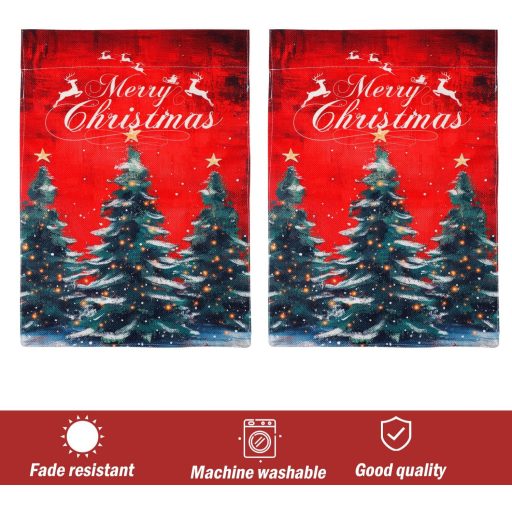 Gosknor Karácsonyi Zászló Kültéri Kerti Dekoráció Ünnepre