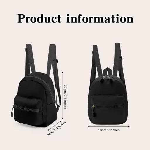 Mini rucsac de damă WisePoint din nailon, rucsac mic de voiaj pentru fete