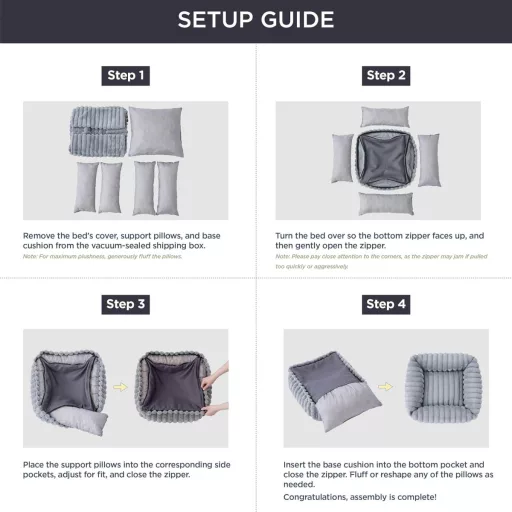 BEDSURE Pat pentru Câini de Talie Medie 76x61x20cm Maro Fleece Canapea Lavabilă