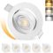 Spot LED încastrat KYOTECH, reglabil, 5W 550lm, baie, IP44