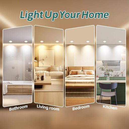 Spot LED încastrat KYOTECH, reglabil, 5W 550lm, baie, IP44