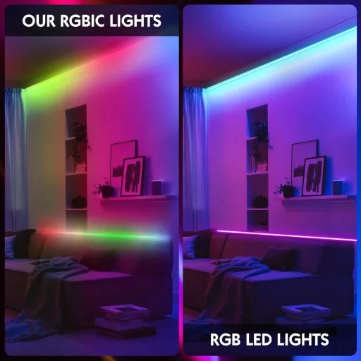 LED pásik PSTAR 4m RGBIC s diaľkovým ovládaním pre 50-70 palcové TV a PC